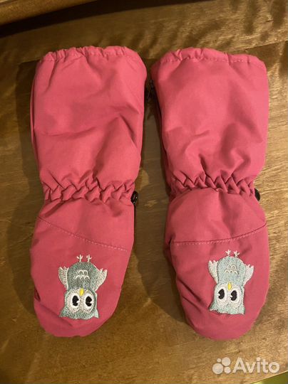 Варежки зимние (краги) детские, размер 1-2