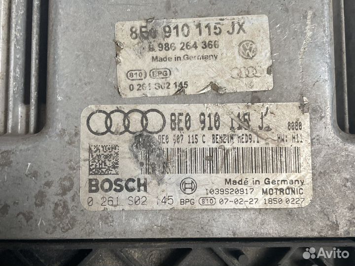Эбу 8e0910115j блок управления A4 b7