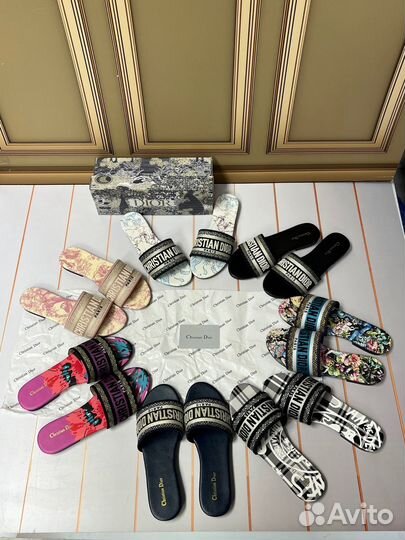 Шлепки christian dior новая коллекция