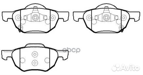 Колодки тормозные дисковые honda: accord (EUR)