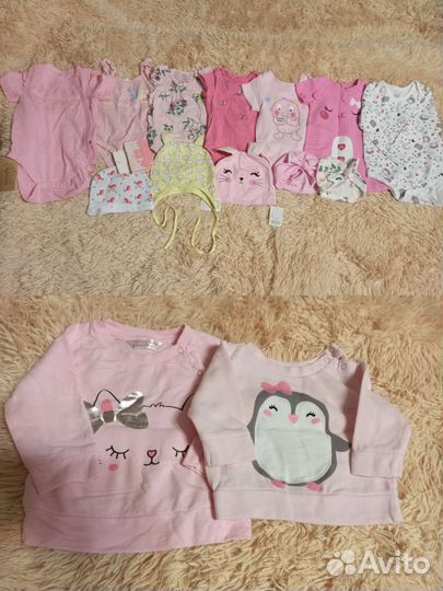 Боди джемпер шапочки для малышки