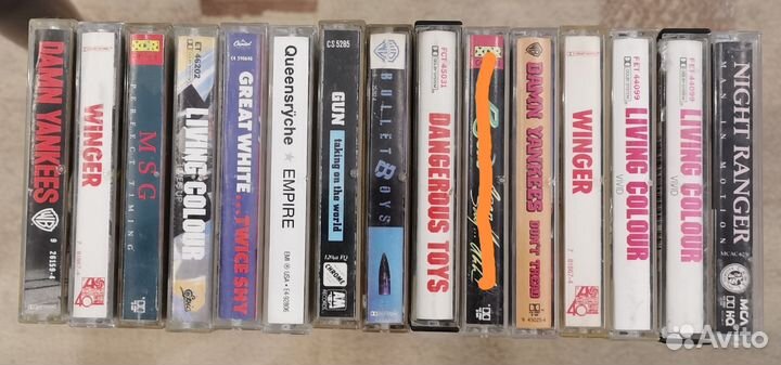 Аудиокассеты фирменные хард рок, глэм 2