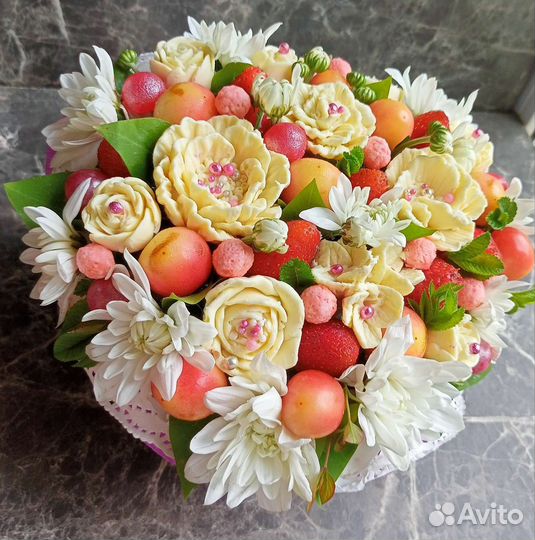 Съедобные букеты для женщин