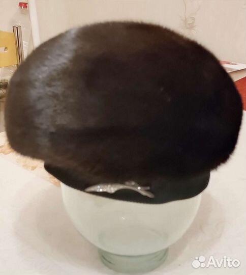 Шапка-берет норковая