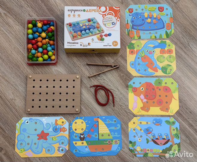 Деревянная мозаика Игрушки из дерева