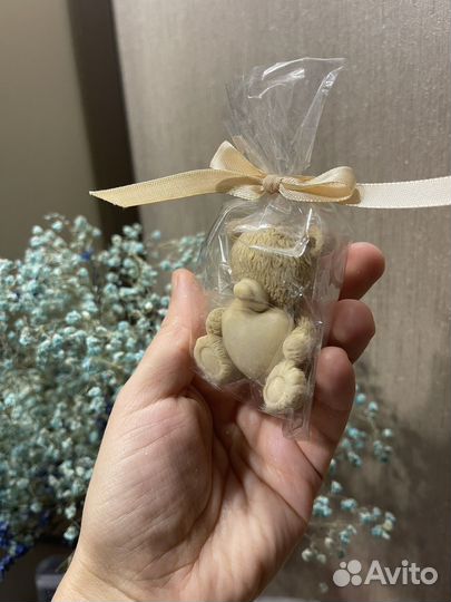 Мишка Тэдди Мыло ручной работы