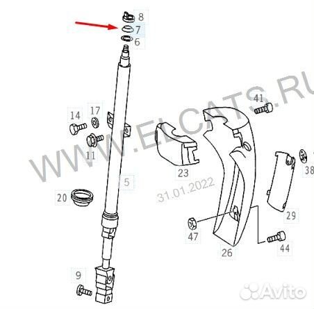 Дистанционное кольцо Mercedes-Benz Мерседес Vito