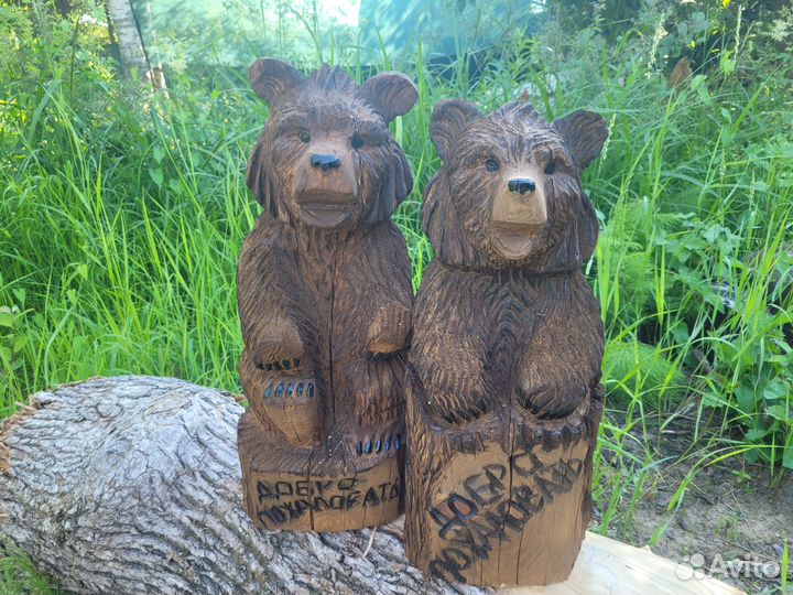 Резные фигуры из дерева / ручная работа