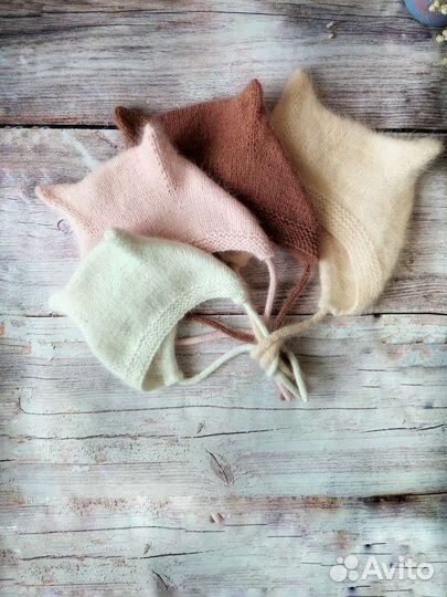 Шапка пушистая китти с ушками