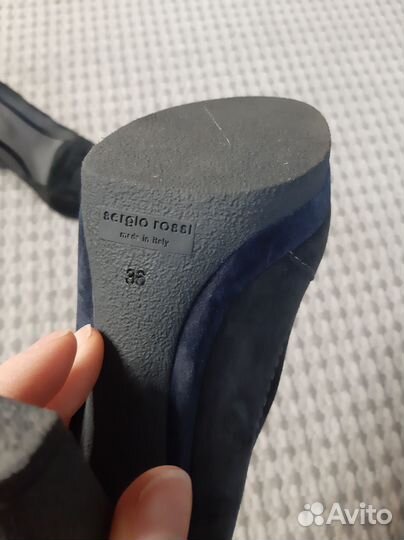 Женские туфли Sergio Rossi из натуральной замши