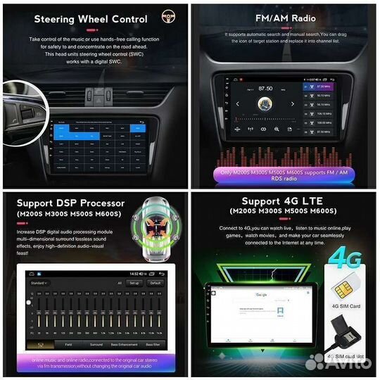 Штатная магнитола Kia Cerato I 8 ядер сим