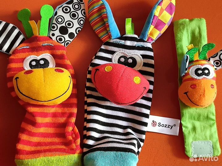 Игровой развивающий коврик tity love, погремушки