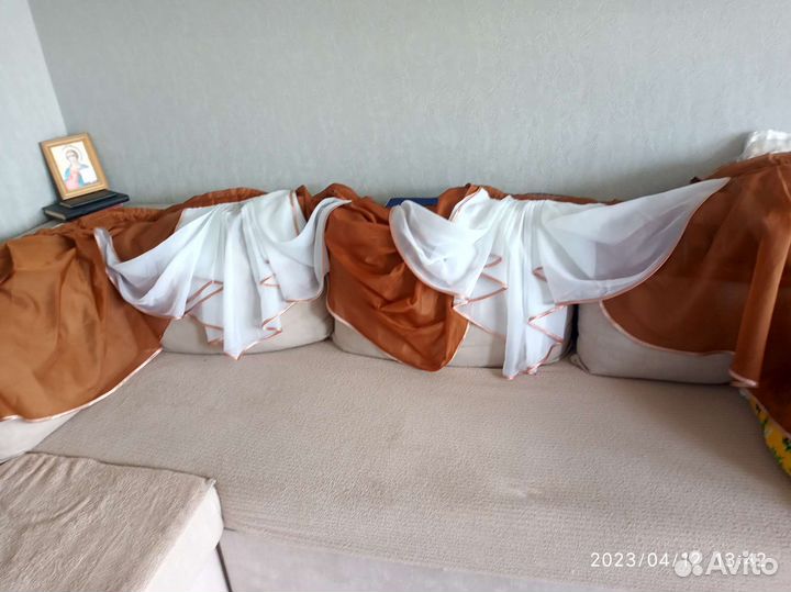 Комплект штор с ламбрикеном