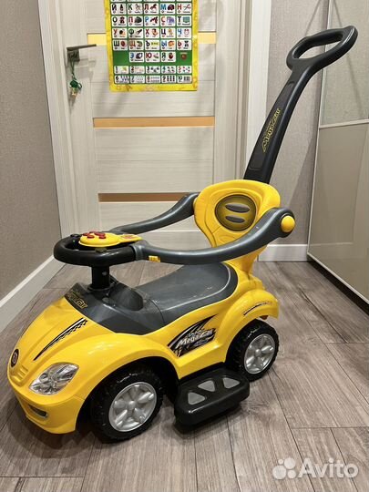 Машинка каталка Baby Go толокар с ручкой