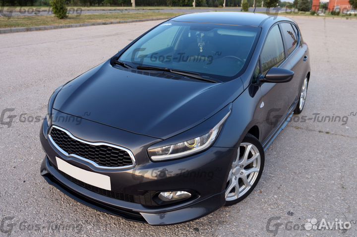 Накладка передняя на Kia Ceed \ Pro Ceed дорестайл