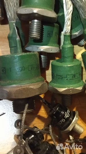 Радиодетали ссср.Силовые диоды, тиристоры