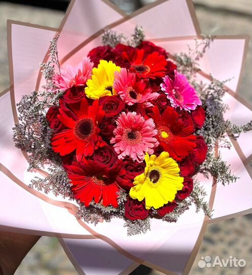 Букеты из Свежих Гербер. Доставка/Самовывоз