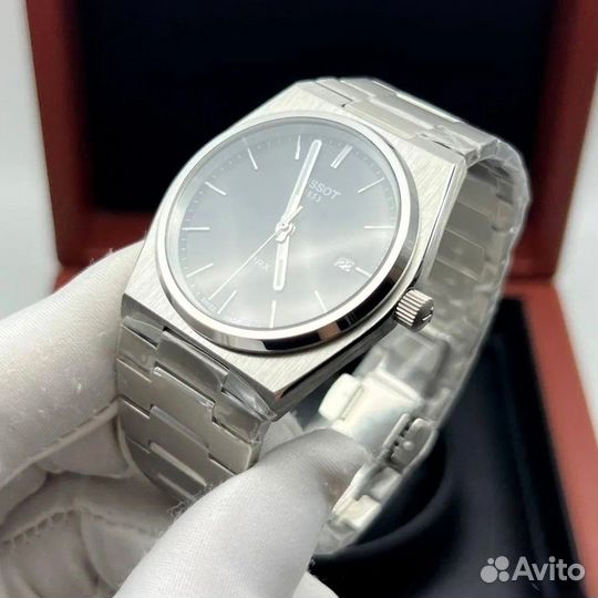 Часы мужские Tissot Prx Silver Black