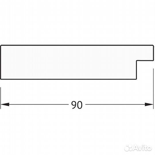 Зеркало Evoform Definite 160х80 BY 3346 в багетно