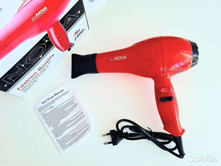 Фен для волос nova 1800W