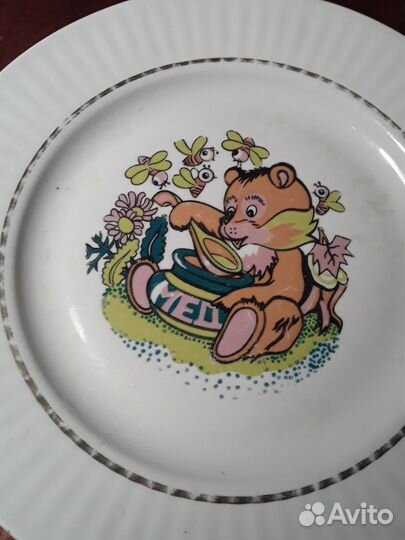 Посуда фарфор тарелки СССР винтаж