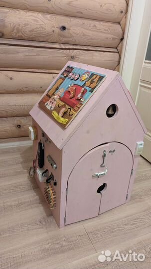 Бизиборд домик большой в рост, со светом, музыкой