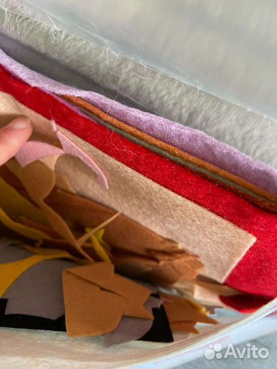 Фетр для рукоделия разноцветный много