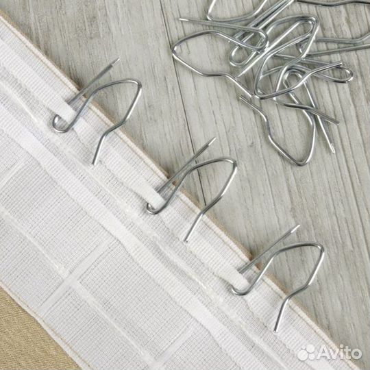 Крючки для штор металл - набор 10 штук