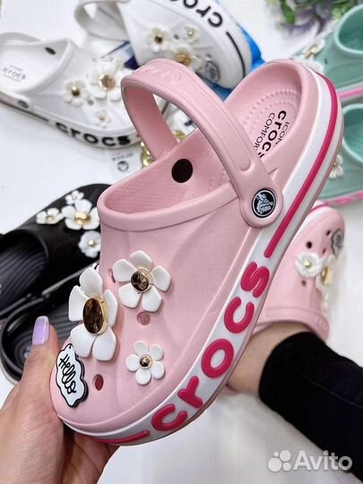 Crocs женские с цветами 36.37.38.39.40.41