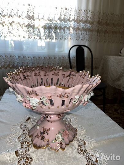 Чешский розовый фарфор