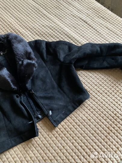 Натуральная дубленка с норкой