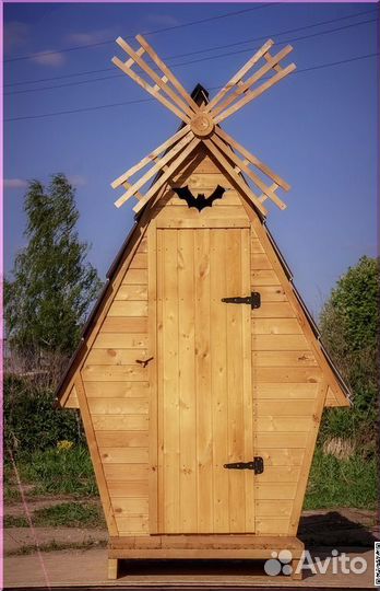 Дачный туалет деревянный TVP571