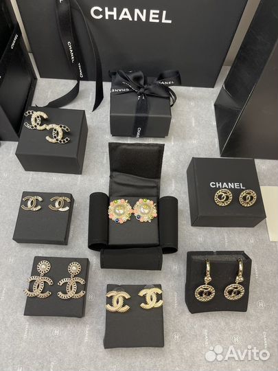 Chanel серьги пусеты