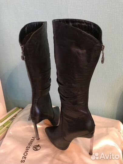 Сапоги из натуральной кожи, одевались пару раз, 36