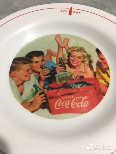Ретро тарелка кока-колы