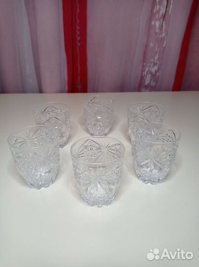 Набор хрустальных стопок (6 шт.) СССР