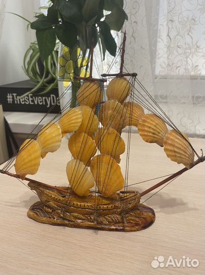 Корабль статуэтка ручная работа