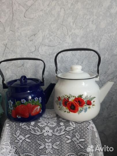 Чайники эмалированные