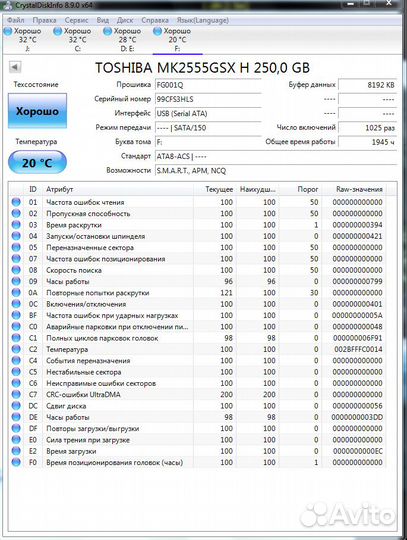 Жесткие диски 2.5