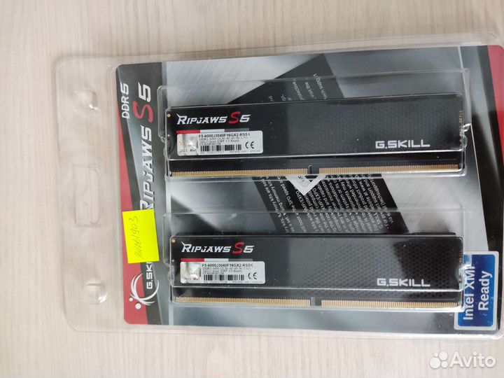 DDR5 G.skill Ripjaws s5 32GB 6000мгц