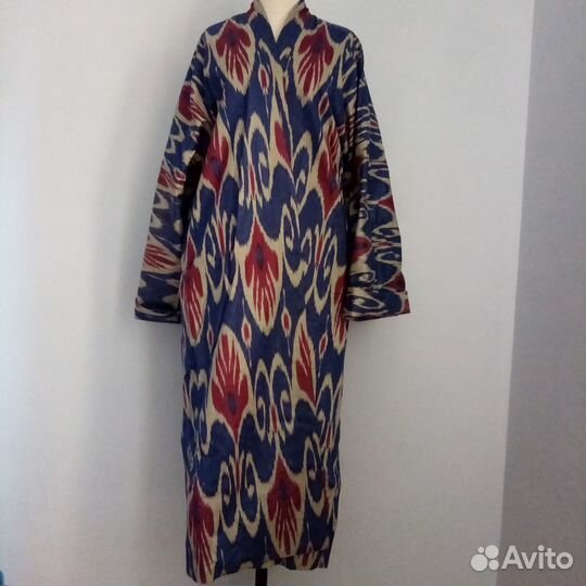 Узбекский халат из иката. Узбекский чапан