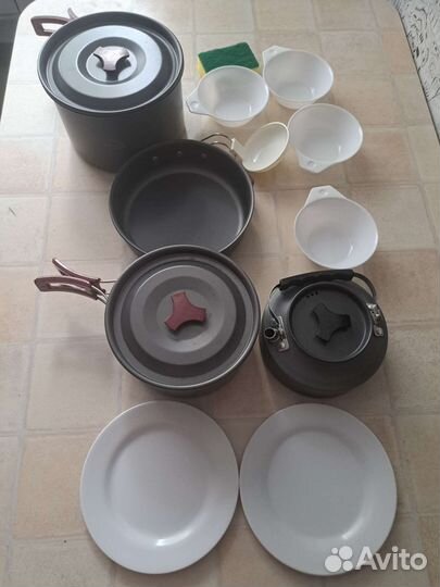 Набор походной посуды новый