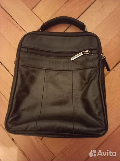 Мужская кожаная сумка через плечо бу