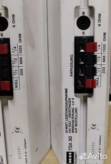 Колонки Klein/Hummel Telewatt TSA30