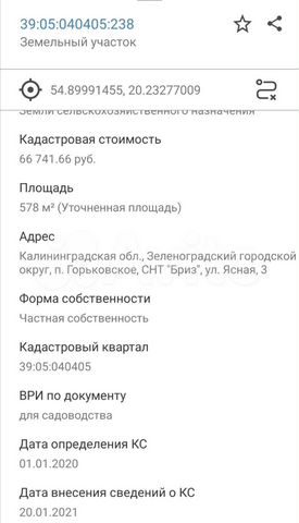 Участок 6 сот. (СНТ, ДНП)