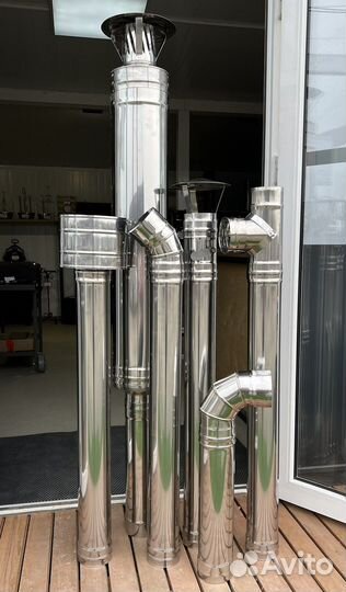 Дымоходы 115 и 115/200 aisi 439