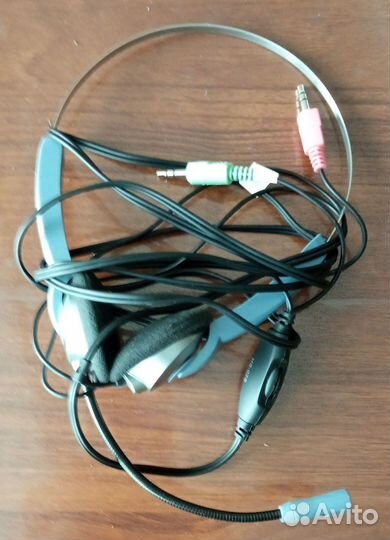 Наушники Genius проводные с микрофоном