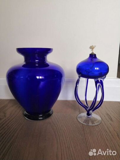 Стекло цветное ваза