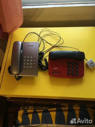 Стационарные телефоны panasonik и Geo