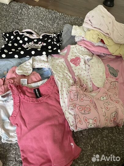 Одежда для девочки пакетом от 0 до 1,5